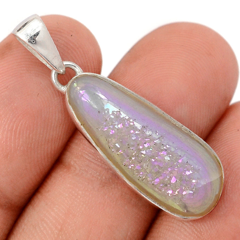 1.5" Angel Aura Druzy Pendants - GPWP650
