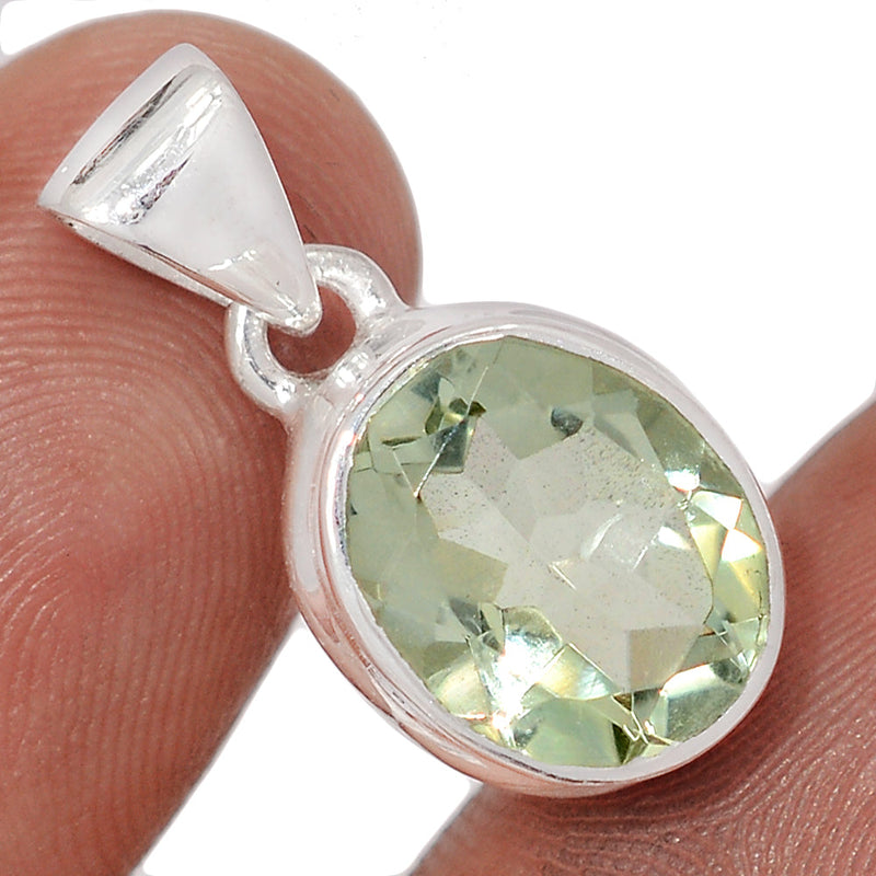 0.8" Green Amethyst Pendants - GRAP2138