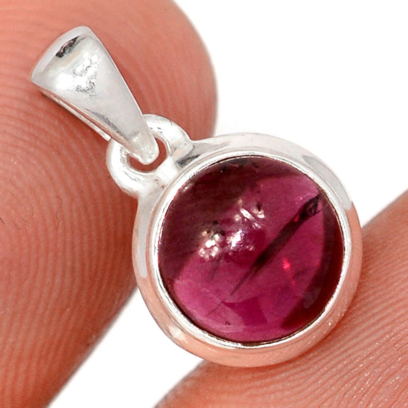 0.6" Garnet Cabochon Pendants - GRCP460
