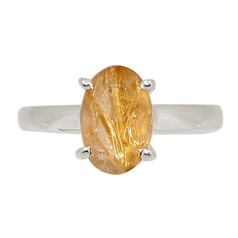Claw - Golden Rutile Faceted Ring - GRFR340