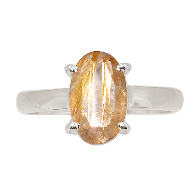 Claw - Golden Rutile Faceted Ring - GRFR349
