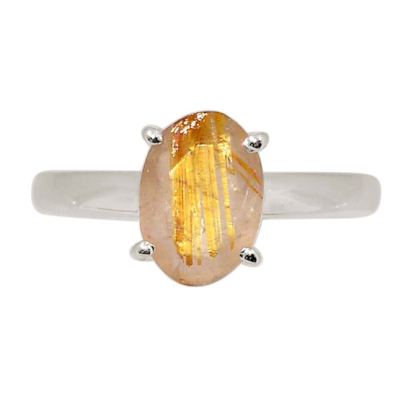 Claw - Golden Rutile Faceted Ring - GRFR350