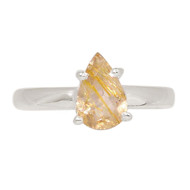 Claw - Golden Rutile Faceted Ring - GRFR360