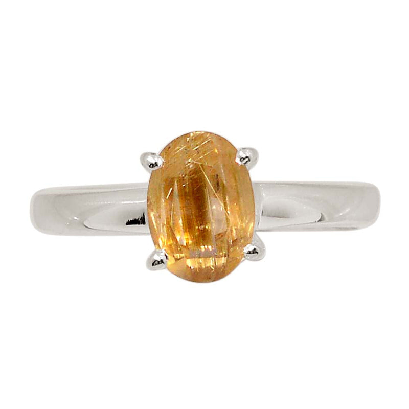 Claw - Golden Rutile Faceted Ring - GRFR365