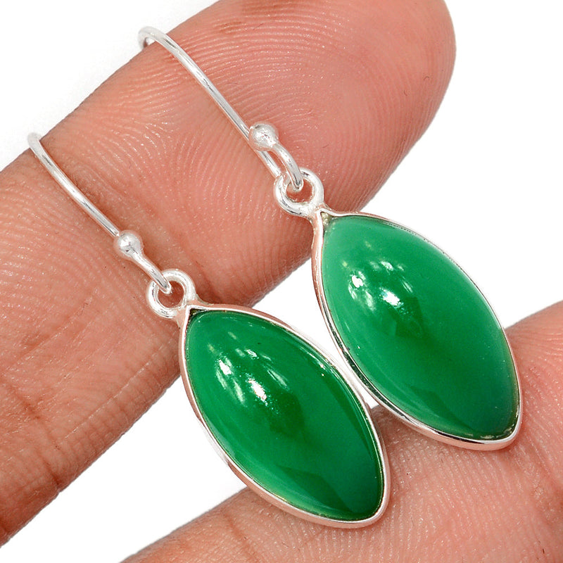 1.5" Green Onyx Earrings - GROE476