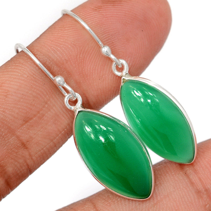 1.5" Green Onyx Earrings - GROE479
