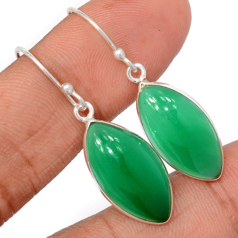 1.5" Green Onyx Earrings - GROE480