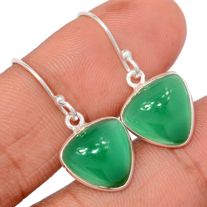 1.1" Green Onyx Earrings - GROE485