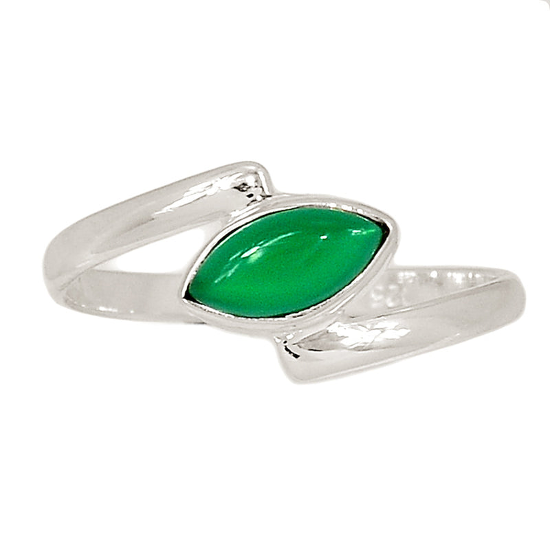 Small Plain - Green Onyx Ring - GROR1067
