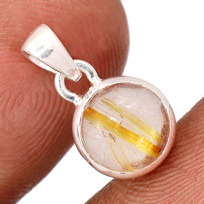 0.6" Golden Rutile Pendants - GRUP2158