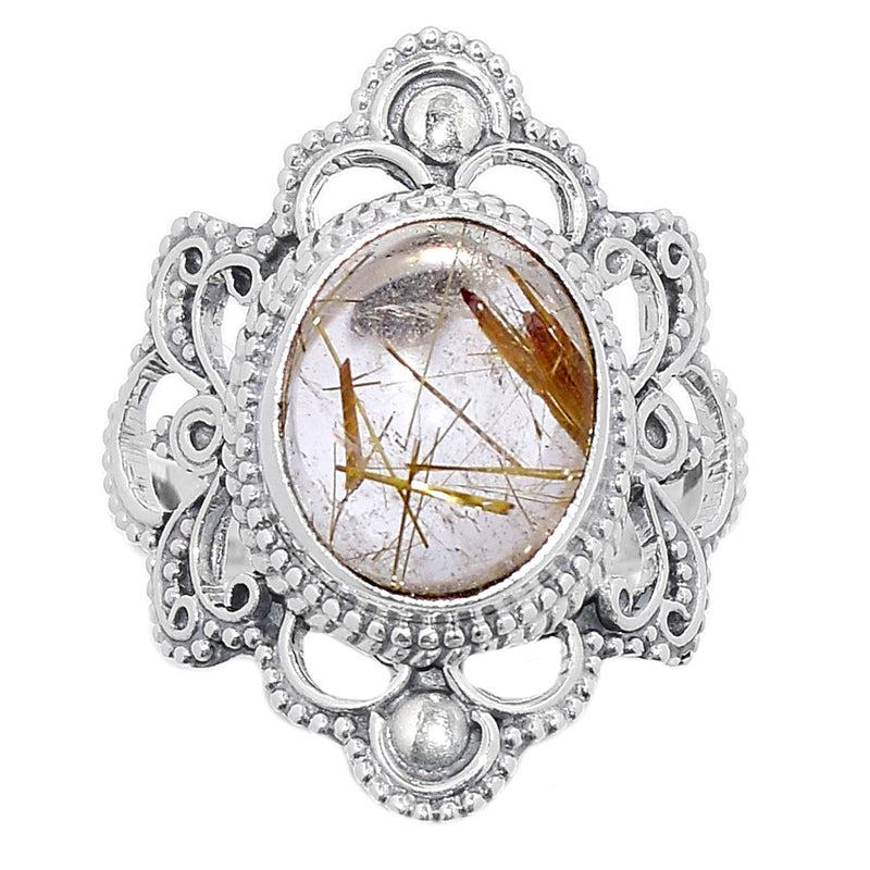 Golden Rutile Rings - GRUR1266