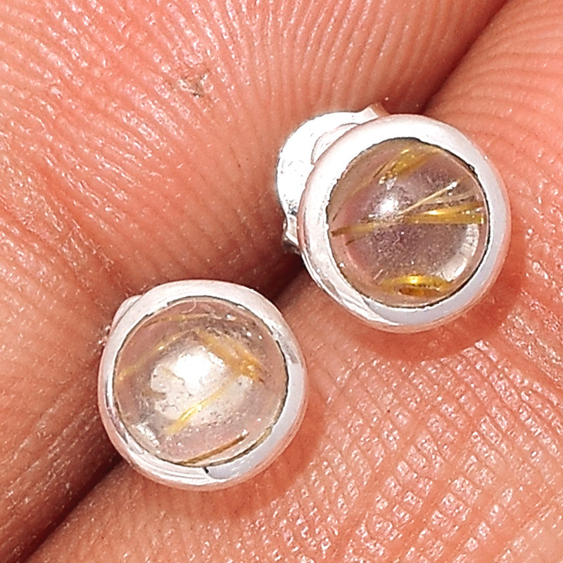 Golden Rutile Studs - GRUS66