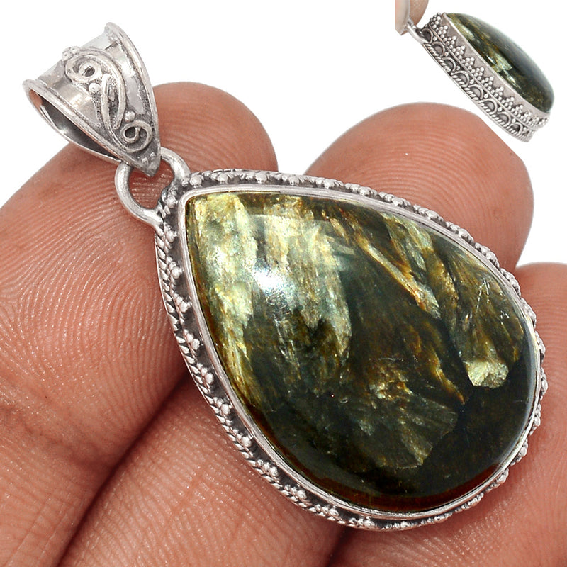 1.6" Golden Seraphinite Pendants - GSPP629