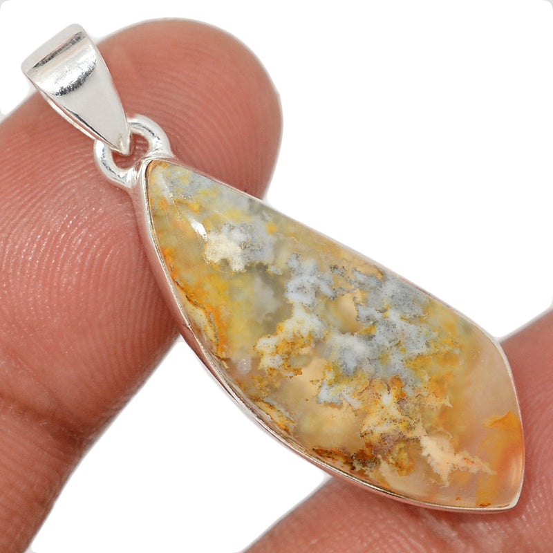 1.6" Graveyard Plume Agate Pendants - GYPP242