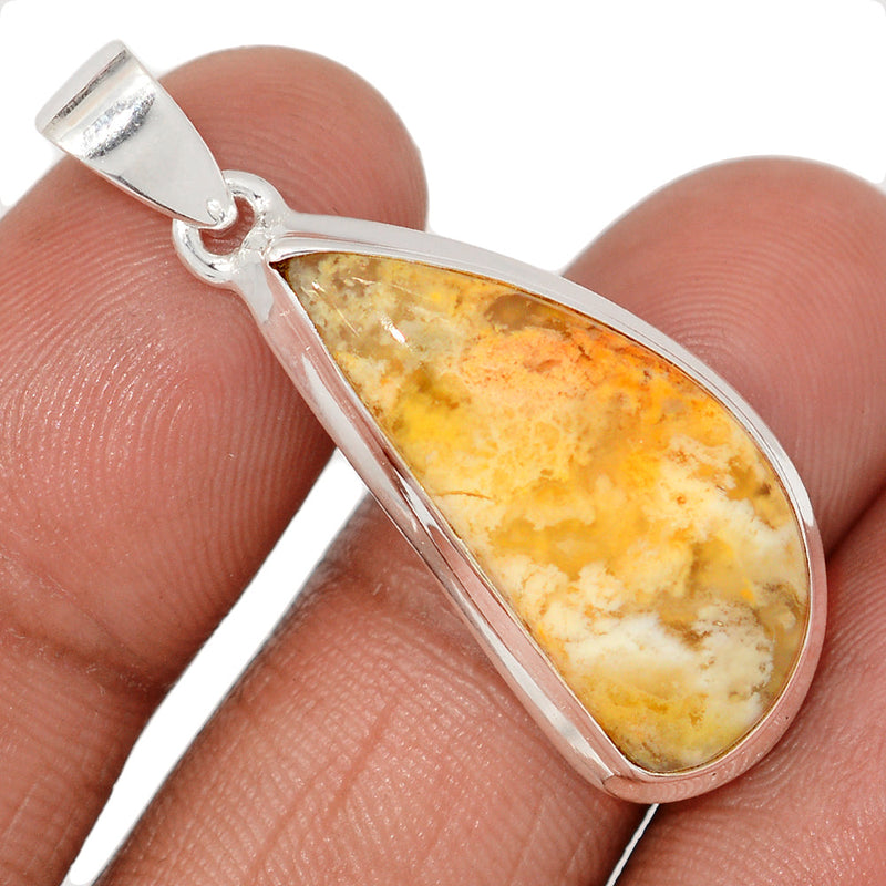 1.6" Graveyard Plume Agate Pendants - GYPP243
