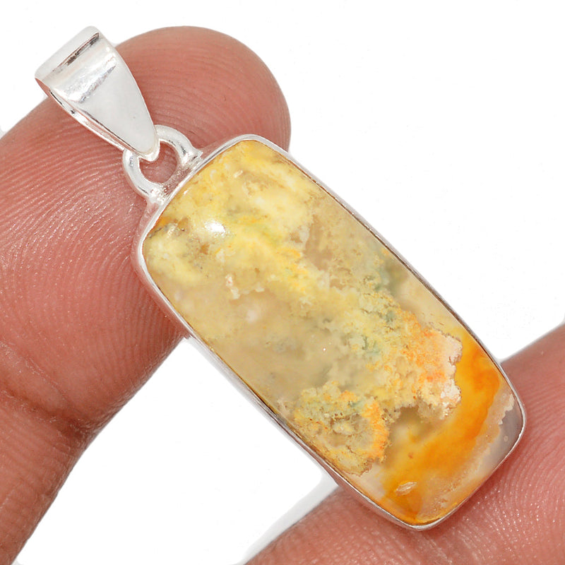 1.5" Graveyard Plume Agate Pendants - GYPP246