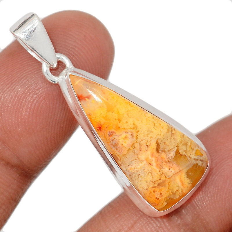 1.5" Graveyard Plume Agate Pendants - GYPP247