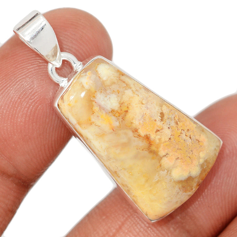 1.5" Graveyard Plume Agate Pendants - GYPP249