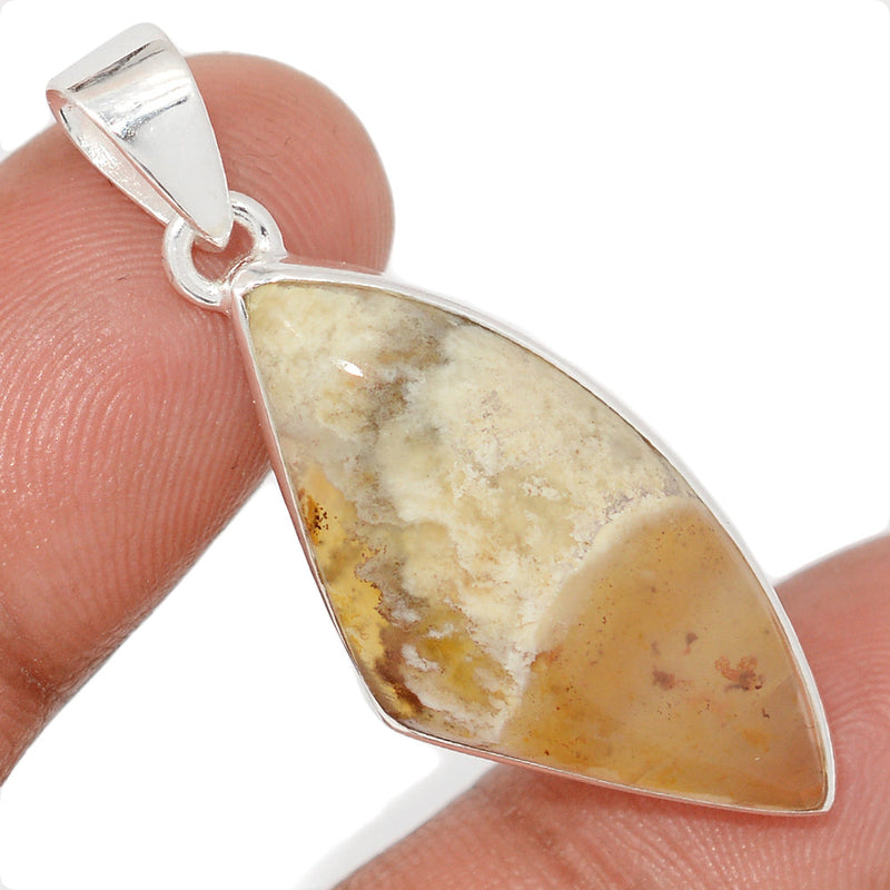 1.6" Graveyard Plume Agate Pendants - GYPP251