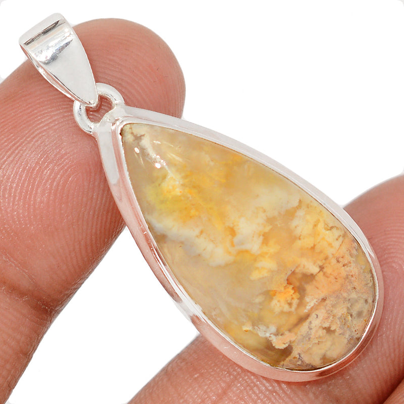 1.6" Graveyard Plume Agate Pendants - GYPP256
