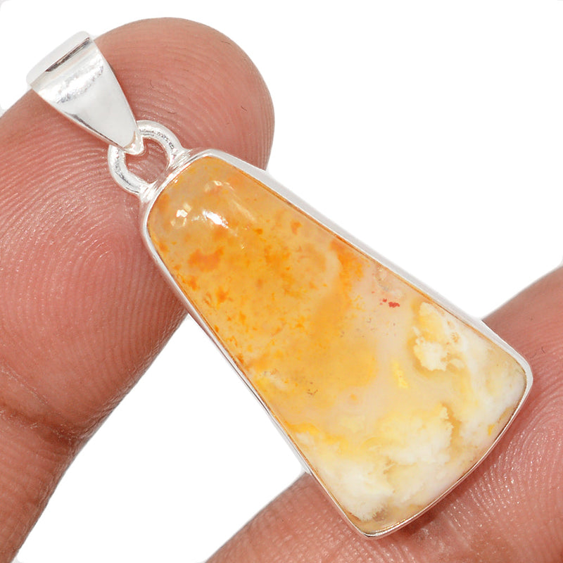 1.5" Graveyard Plume Agate Pendants - GYPP259