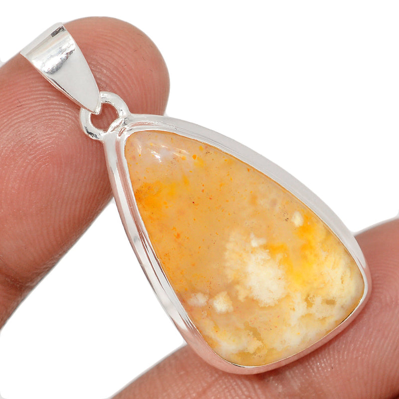 1.6" Graveyard Plume Agate Pendants - GYPP264