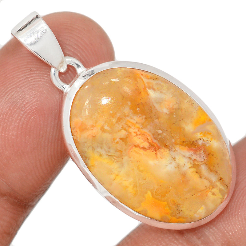 1.5" Graveyard Plume Agate Pendants - GYPP266