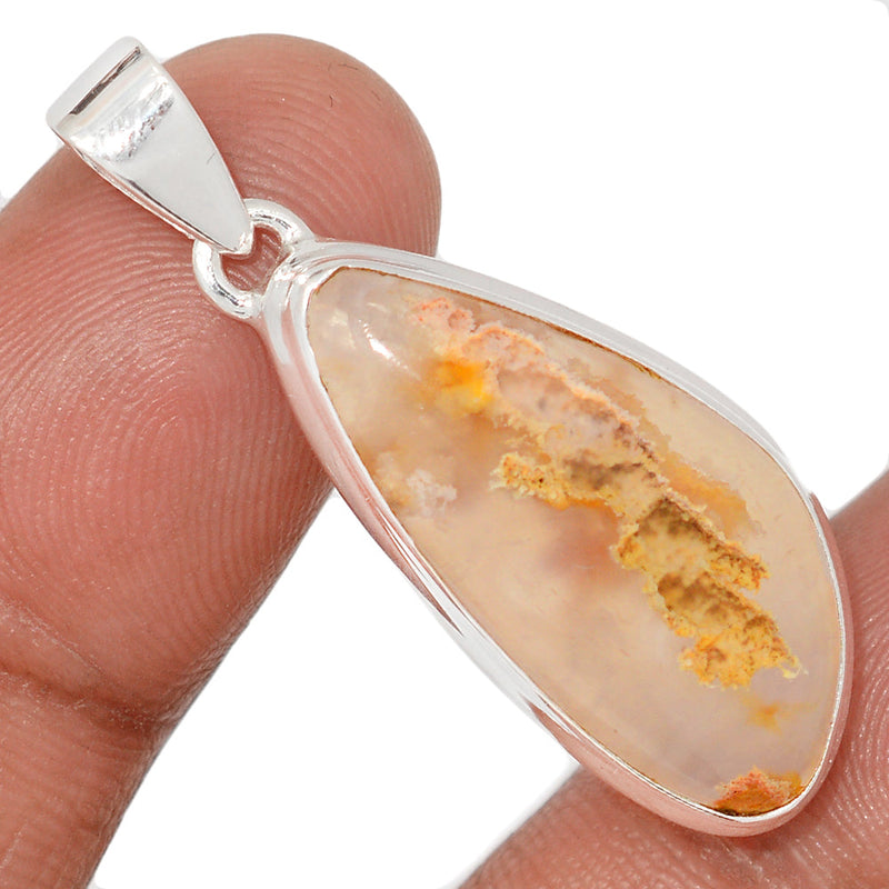 1.6" Graveyard Plume Agate Pendants - GYPP267