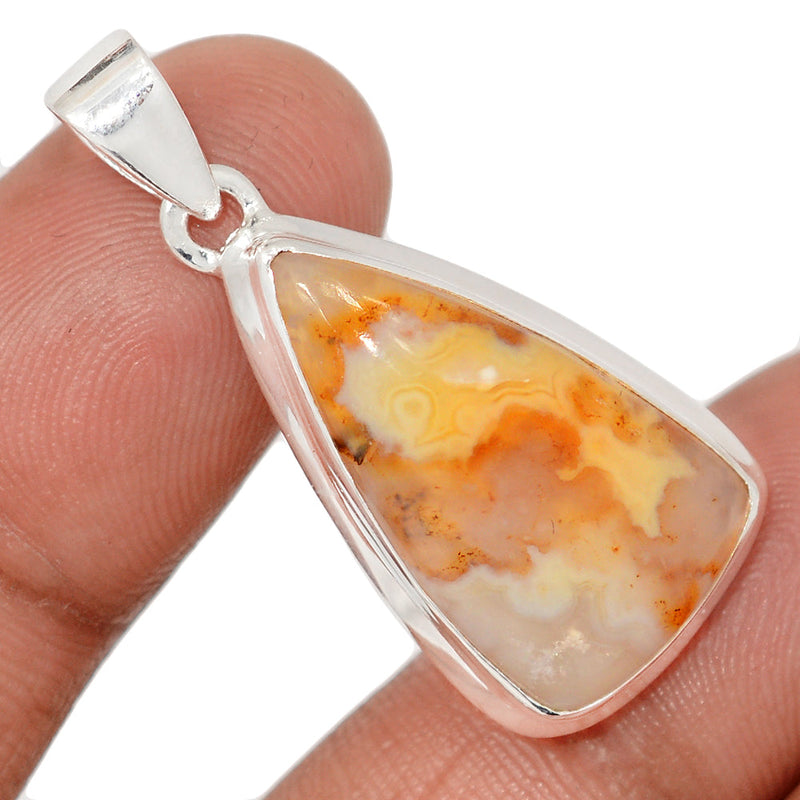 1.5" Graveyard Plume Agate Pendants - GYPP268