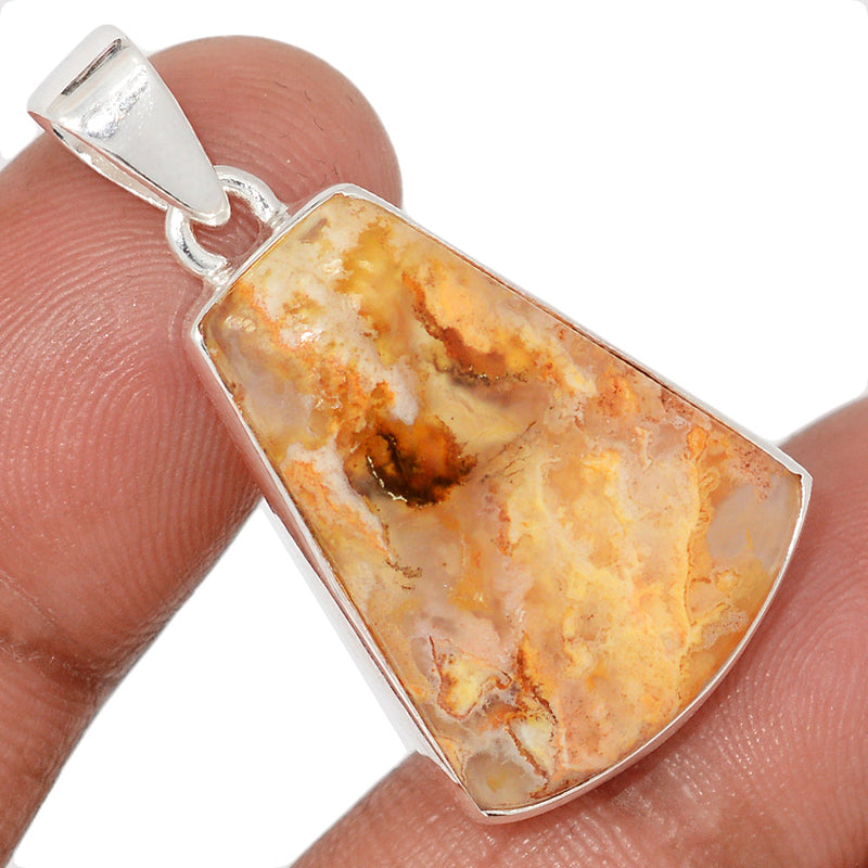 1.5" Graveyard Plume Agate Pendants - GYPP271