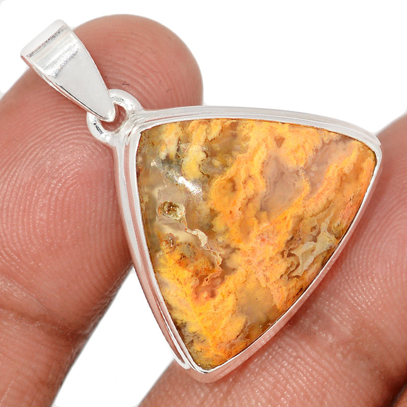 1.2" Graveyard Plume Agate Pendants - GYPP272