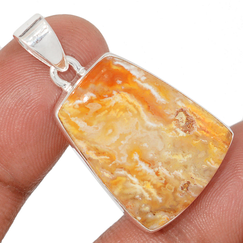 1.5" Graveyard Plume Agate Pendants - GYPP273
