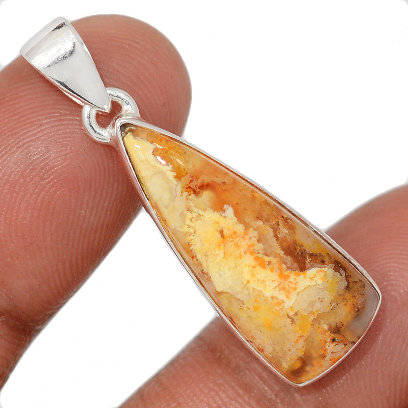 1.5" Graveyard Plume Agate Pendants - GYPP274