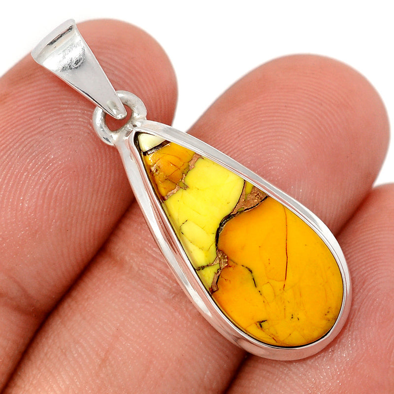 1.5" Honey Dahlia Turquoise Pendants - HDTP17