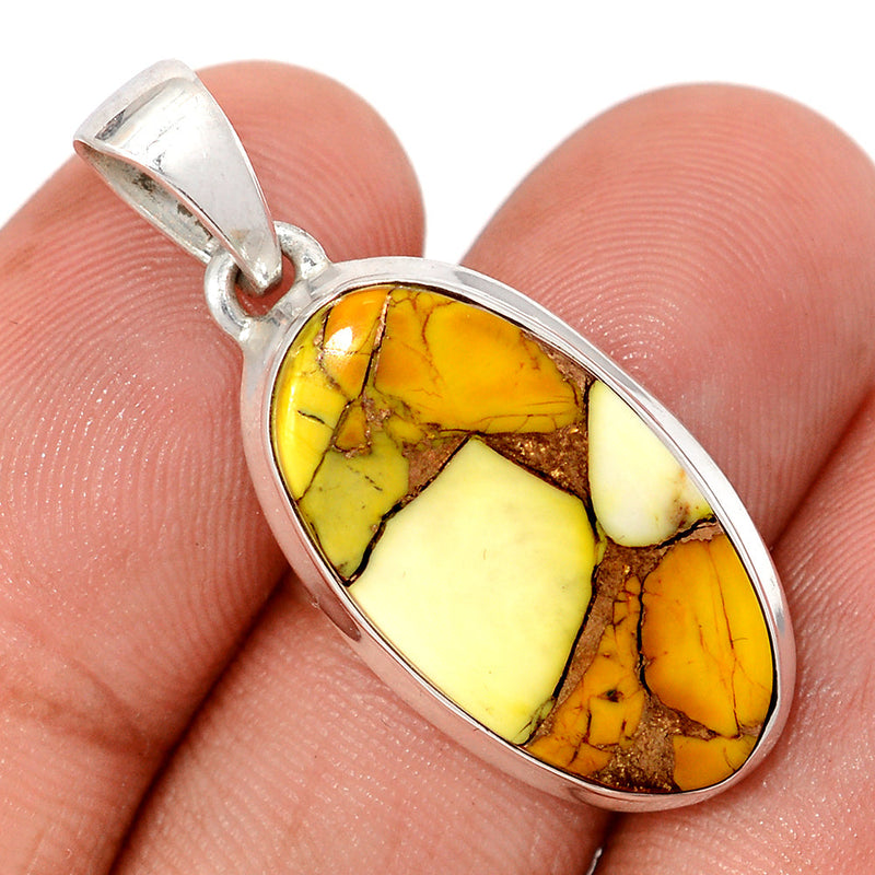 1.5" Honey Dahlia Turquoise Pendants - HDTP1