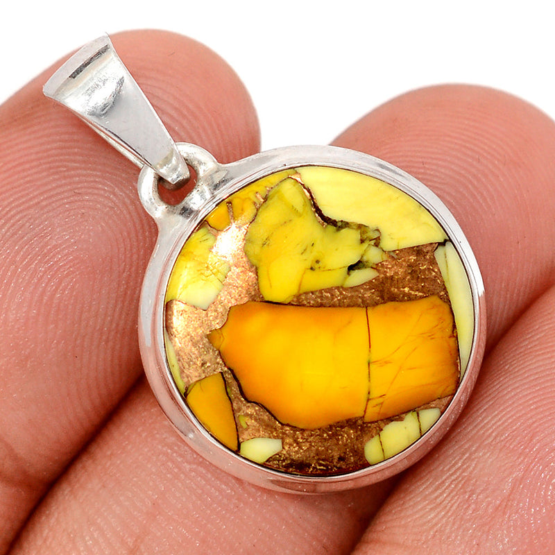 1.2" Honey Dahlia Turquoise Pendants - HDTP20