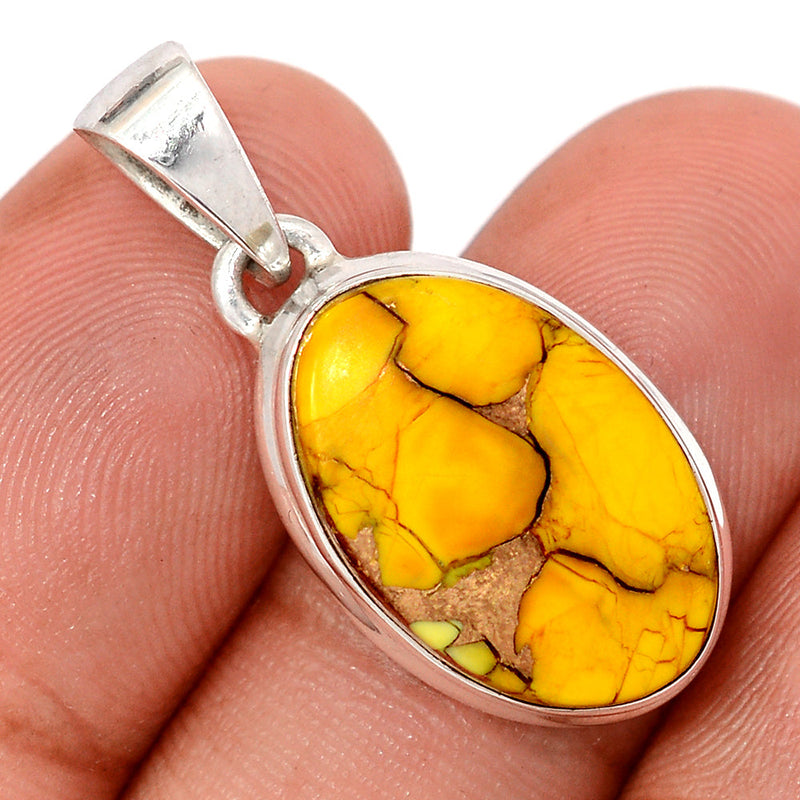 1.2" Honey Dahlia Turquoise Pendants - HDTP21