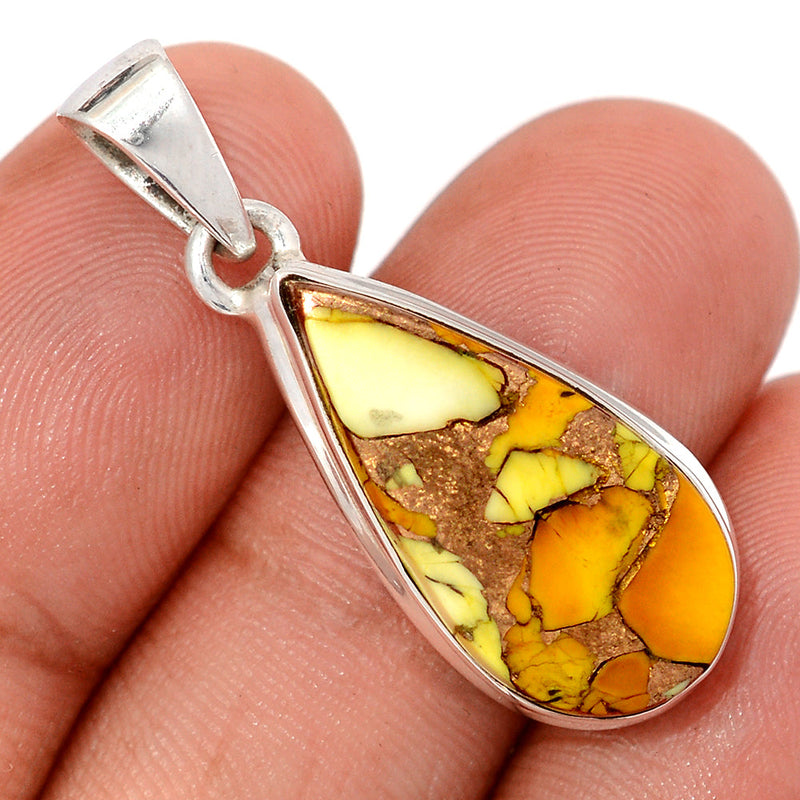 1.5" Honey Dahlia Turquoise Pendants - HDTP22