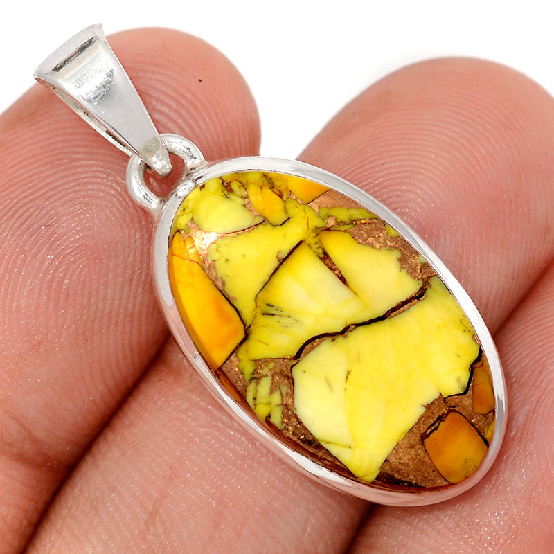 1.3" Honey Dahlia Turquoise Pendants - HDTP23