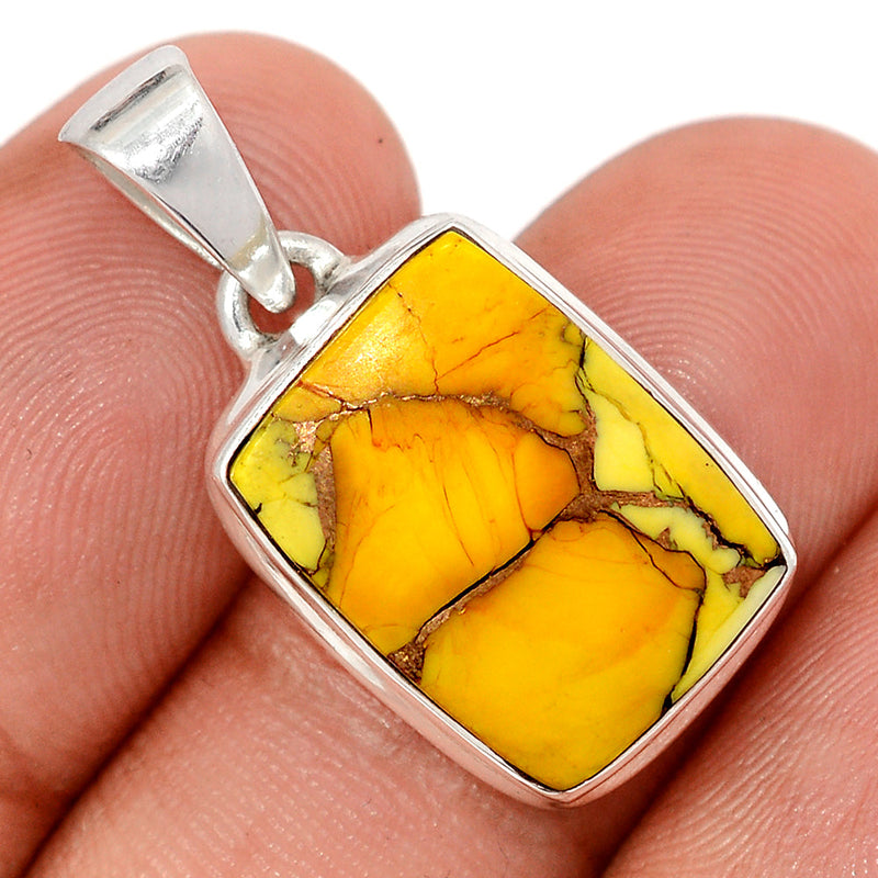 1.1" Honey Dahlia Turquoise Pendants - HDTP33