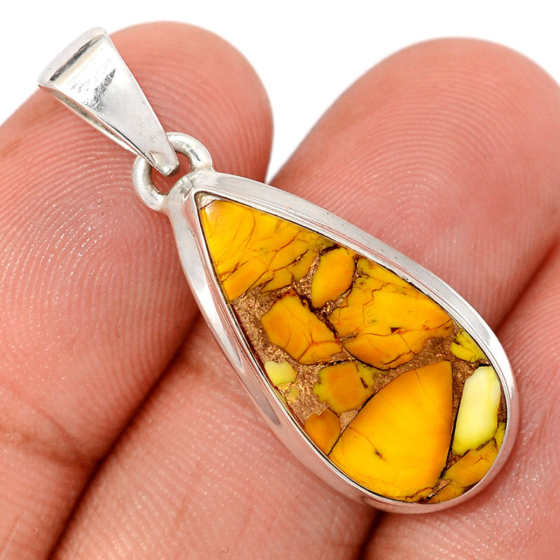 1.5" Honey Dahlia Turquoise Pendants - HDTP3