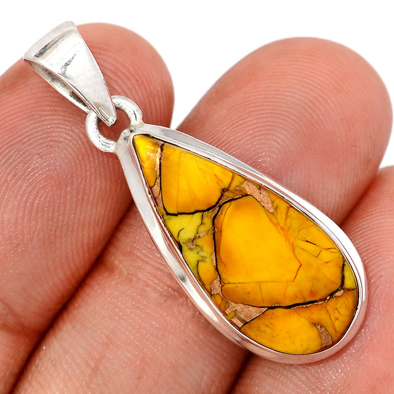 1.5" Honey Dahlia Turquoise Pendants - HDTP40