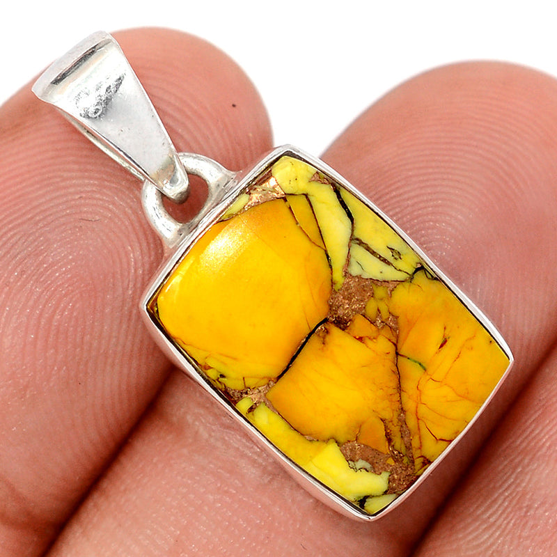 1.1" Honey Dahlia Turquoise Pendants - HDTP42