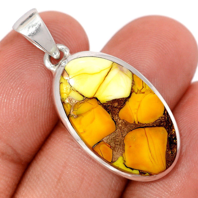 1.5" Honey Dahlia Turquoise Pendants - HDTP4