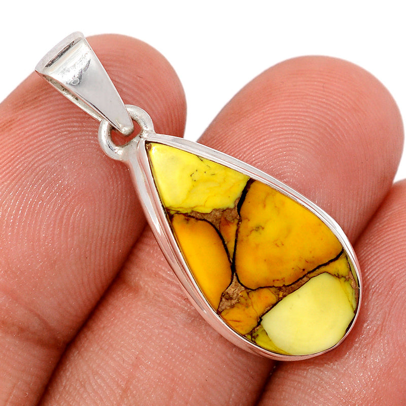 1.3" Honey Dahlia Turquoise Pendants - HDTP5