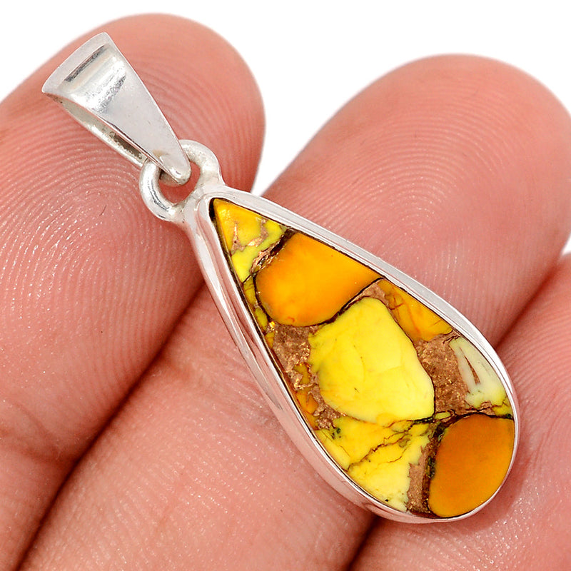 1.5" Honey Dahlia Turquoise Pendants - HDTP9