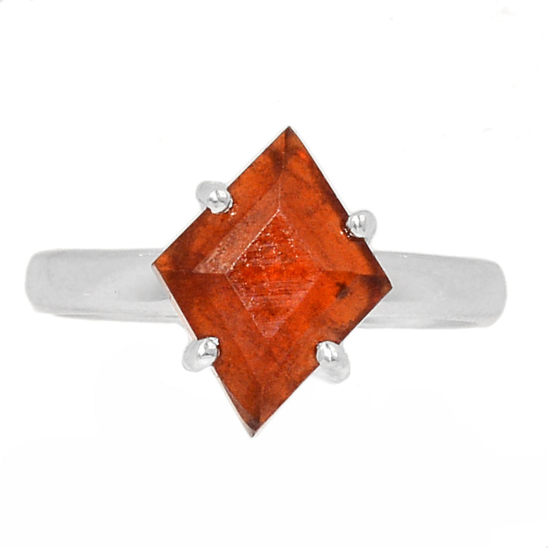 Claw - Hessonite Garnet Faceted Ring - HFGR415