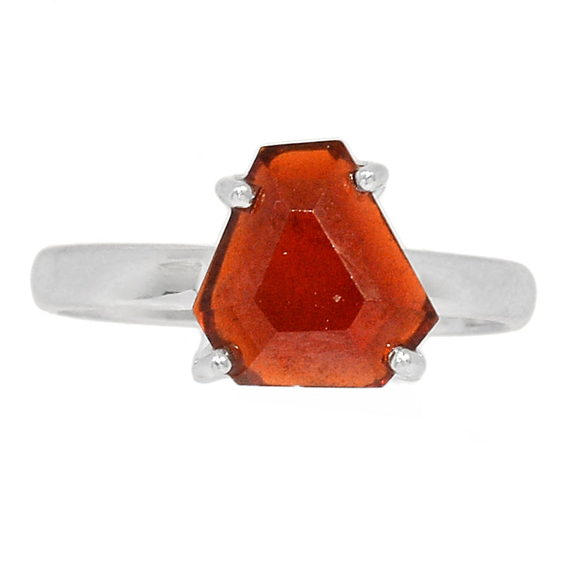 Claw - Hessonite Garnet Faceted Ring - HFGR416