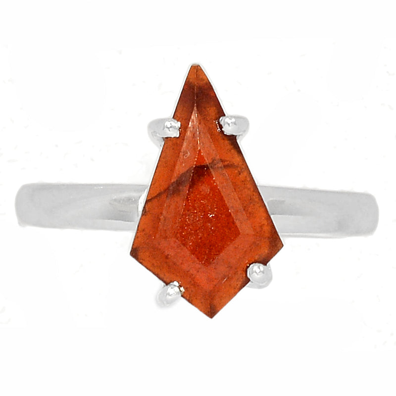 Claw - Hessonite Garnet Faceted Ring - HFGR421