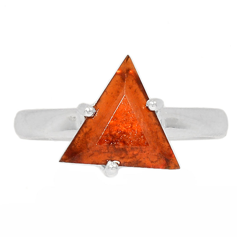 Claw - Hessonite Garnet Faceted Ring - HFGR427